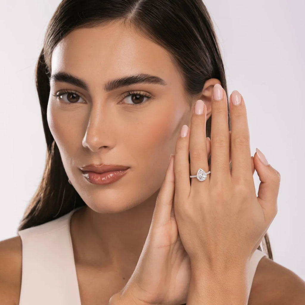 The Aurora Ring – Pear Halo Edition