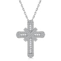 The Radiant Baguette Cross Necklace